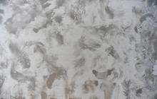 Beautiful Background From Texture Closeup Decorative Venetian Stucco On The Wall Surface Gray