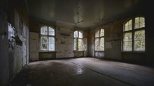 Beautiful View Of The Interior Of An Old Abandoned Building