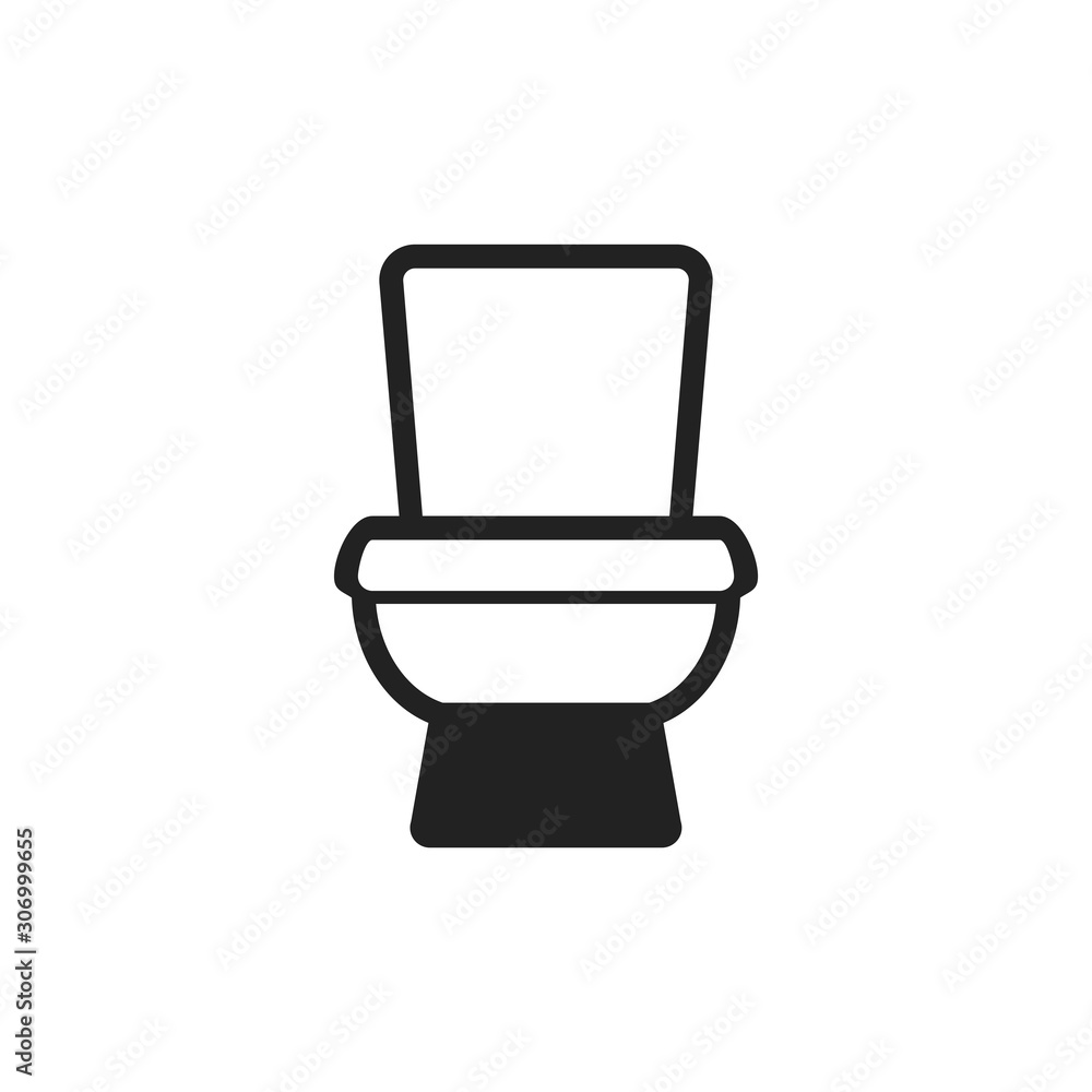 Toilet icon. Bathroom symbol. Logo design element Stock Vector | Adobe Stock, image size:1000x1000