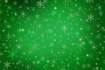 abstract green christmas winter background