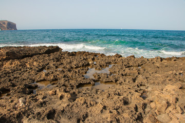 rocks and mediterranean sea-Spain