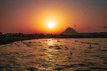 sunset over javea