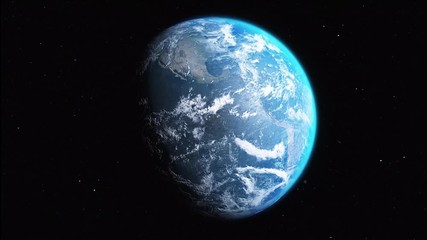 Wall Mural - earth and moon
