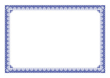 Blue Certificate Of Appreciation Border