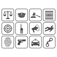 police icon vector design symbol