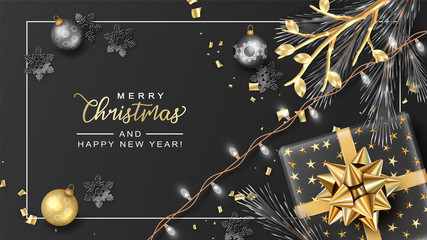 Wall Mural - Christmas New Year Background