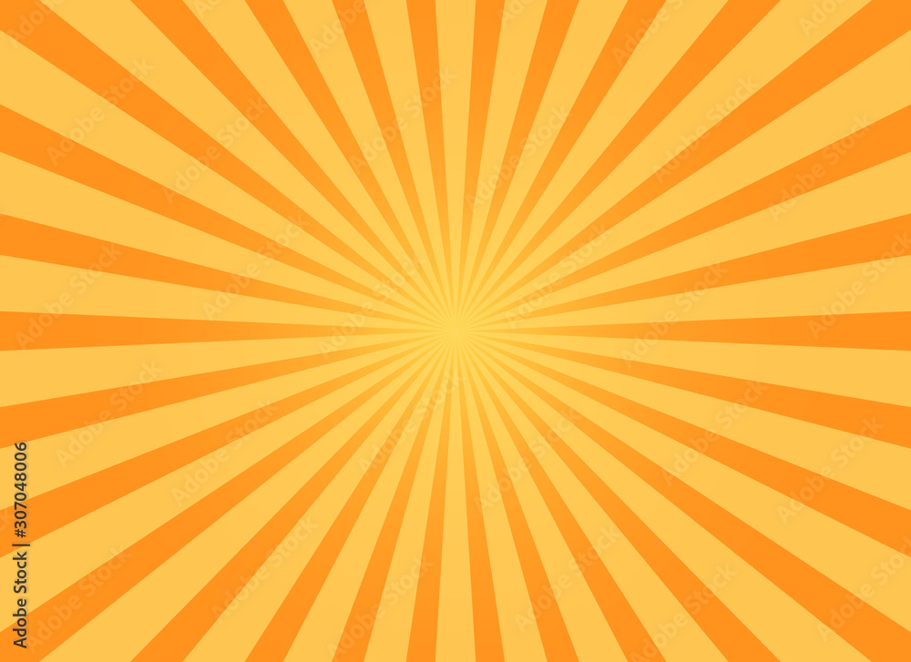 grunge sunburst orange abstract background - obrazy, fototapety, plakaty 
