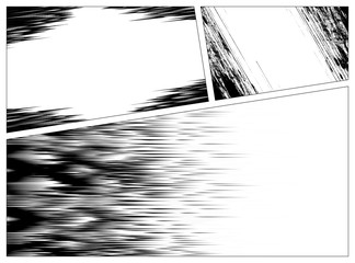 Wall Mural - set of manga speed line effect
