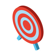 Sticker - target arrow success isolated icon