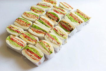 Poster - Various take out sandwich cross section