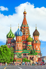 St. Basil's Cathedral On The Red Square, Moscow, Russia