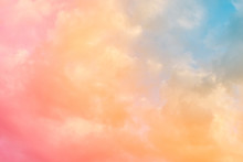 Cloud Background With A Pastel Colour