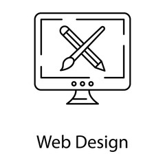 Sticker -  Web Designing Vector 