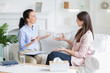© Prostock-studio - Female patient and psychotherapist having positive inspiring conversation