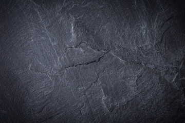 Wall Mural - Dark gray or black slate texture background