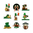 © Jemastock - bundle of saint patrick day celebration icons