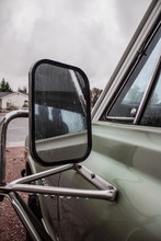 Old 1977 Chevy Reflection In The Rain