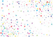 © uncleaux - Festive color triangle confetti background. Abstract frame confetti texture for holiday, postcard, poster, website, carnival, birthday, children's parties. Cover confetti mock-up. Wedding card layout