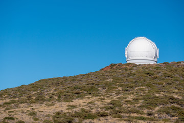Wall Mural - view of observatories from top of roque de los muchachos, la palma