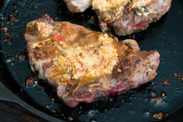 Wall Mural - Lamb Shoulder Chops with Compound Butter