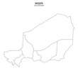 © agrus - political map of Niger isolated on white background