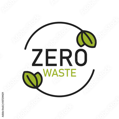 Zero Waste Logo Label Environment Protection Reduce Reuse Recycle No Plastic And Go Green Slogan Vector Illustration Buy This Stock Vector And Explore Similar Vectors At Adobe Stock Adobe Stock