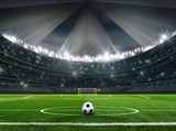 Fototapeta Sport - stadium with ball - soccer competition
