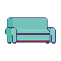 Poster - couch icon image, flat design