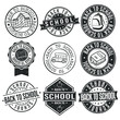 © josepperianes - Back to Scool Stamp. Seal. Round Design. Vector Icon. Design Retro Insignia.