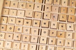 © oceane2508 - Alphabet letters written on wooden cubes for children education