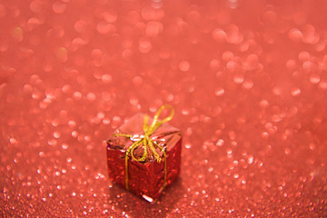 Wall Mural - Christmas abstract photo. Christmas decoration with small design elements. Happy 2020 New Year!