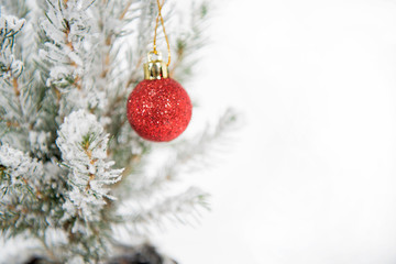 Wall Mural - Christmas abstract photo. Christmas decoration with small design elements. Happy 2020 New Year!