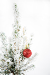 Wall Mural - Christmas abstract photo. Christmas decoration with small design elements. Happy 2020 New Year!