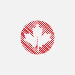 Wall Mural - maple leaf logo template vector icon illustration, maple leaf vector illustration, canadian vector s