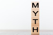 © raquel - Myth word on wooden cubes