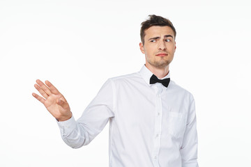 Poster - young man pointing at you