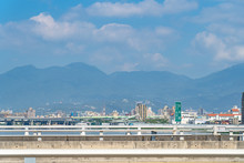 Street View On Taipei Bridge, A Bridge Link New Taipei City To Taipei City, Taiwan