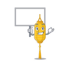 Poster - Smiling lamp hanging cute cartoon style Bring board