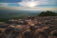 The Knob Stone Ground At Laan Hin Pum Viewpoint Phu Hin Rong Kla National Park,Thailand