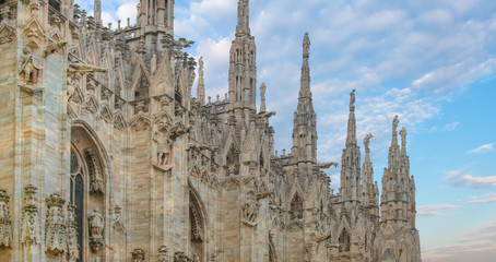 Wall Mural - Milan Cathedral - (Duomo di Milano (Milan Cathedral) and Piazza del Duomo in Milan)