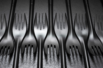 Disposable plastic cutlery