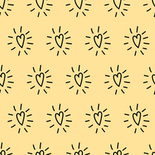 Christmas Heart Rays Doodle Free Stock Photo - Public Domain Pictures