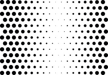 Abstract halftone dotted background. Futuristic grunge pattern, dot, circles.  Vector modern optical pop art texture for posters, sites, business cards, cover, labels mockup, vintage stickers layout.