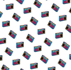 Canvas Print - cameras photographics pattern pop art style