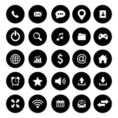 Wall Mural - website icon set vector design symbol