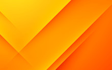 Abstract Light Papercut Background Vector. Modern Diagonal Orange Background