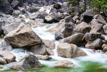 Sticker - Yosemite Creek in Yosemite National Park, California