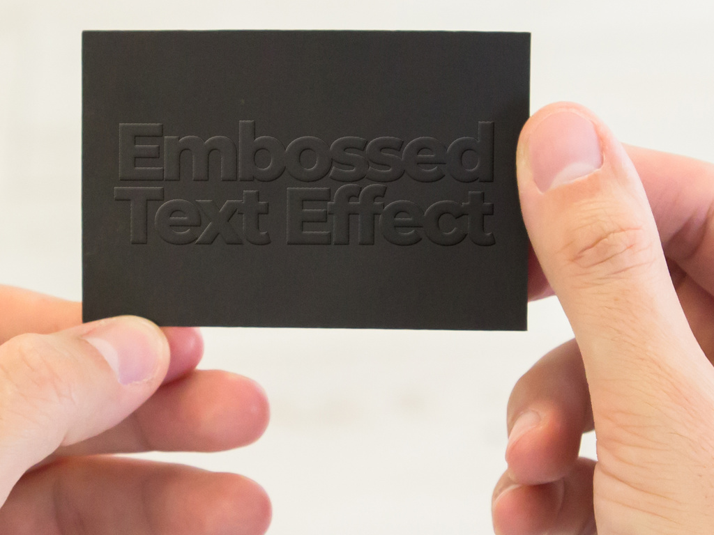 Download Embossed Business Card Mockup Stock Template Adobe Stock