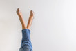 © Diana Vyshniakova - Female legs dressed in jeans and high heel shoes