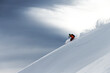 © Johnér - Man off-piste skiing